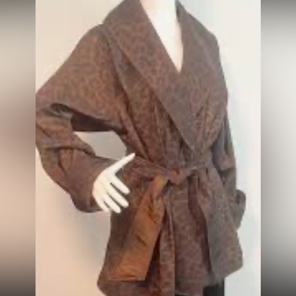 Braetan Leopard Print Wrap Robe - Picture 4 of 11